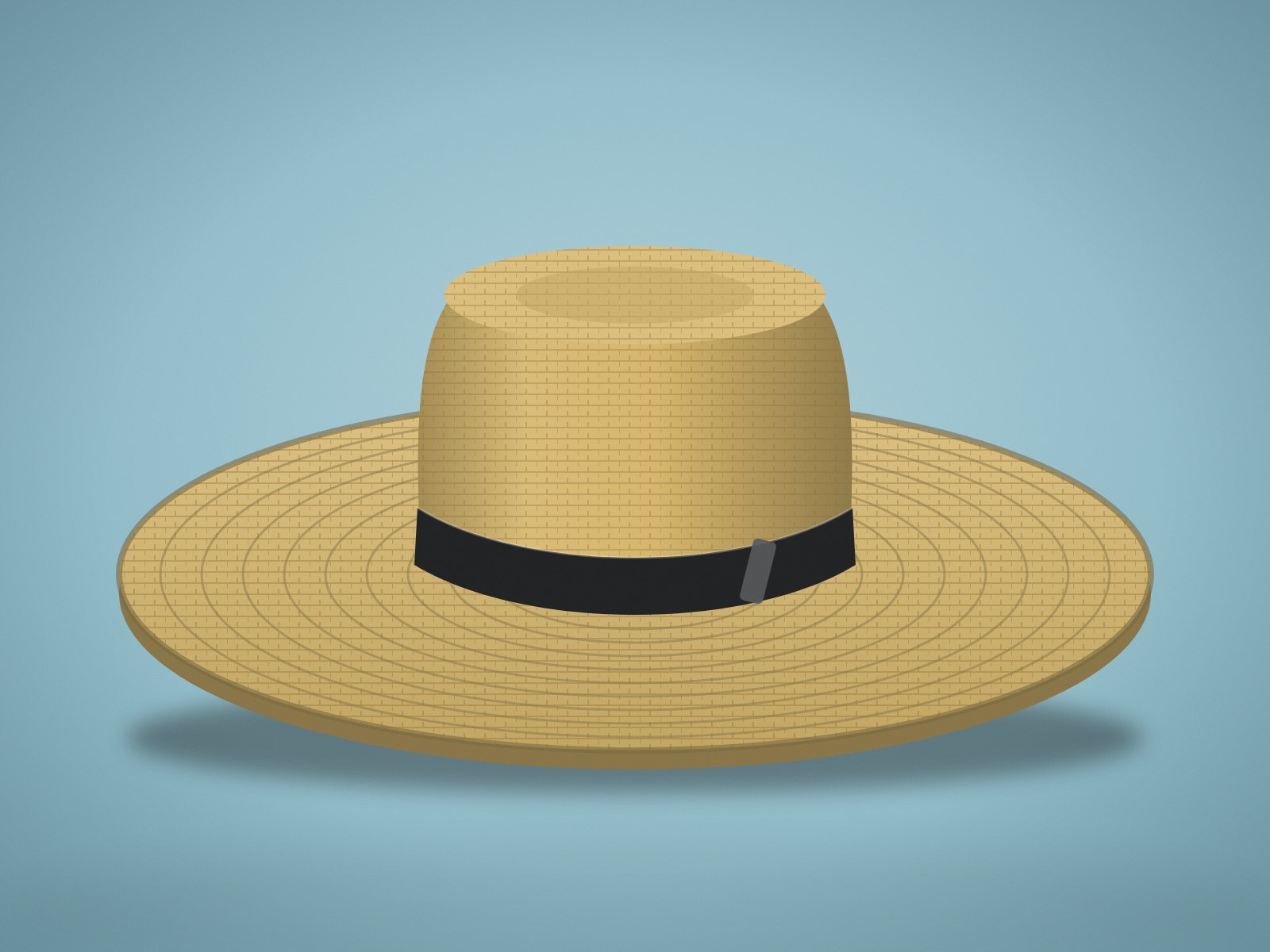 Straw sun hat